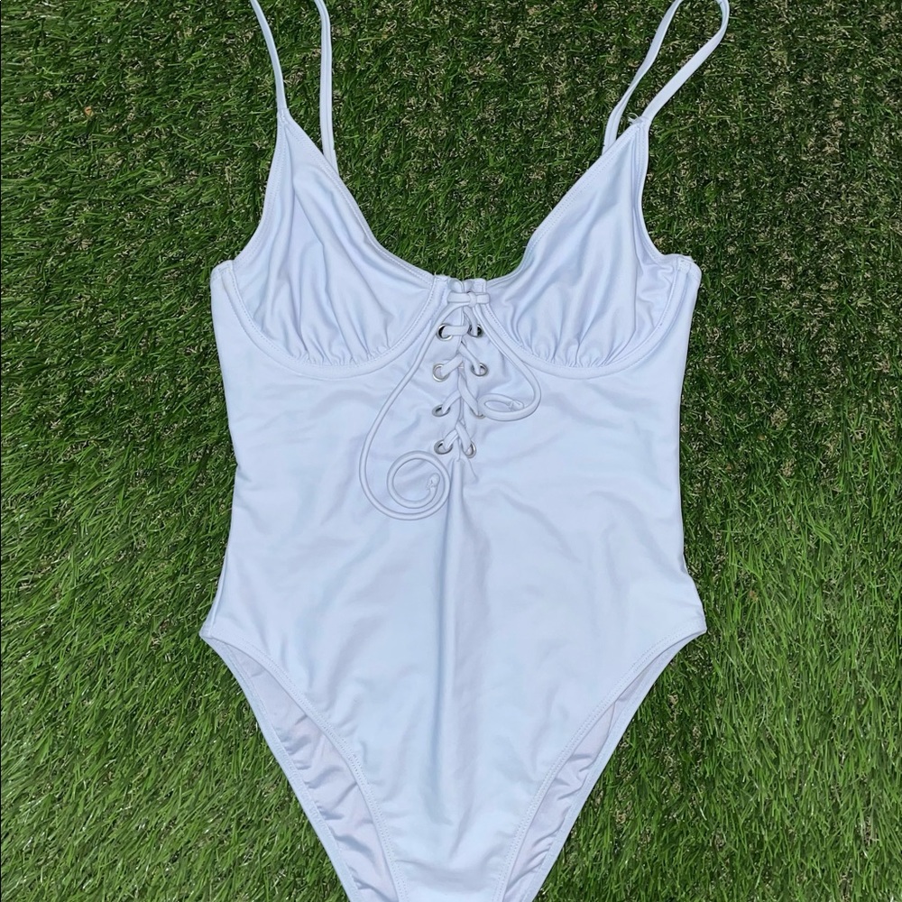 Baby Blue One Piece Bathing Suit